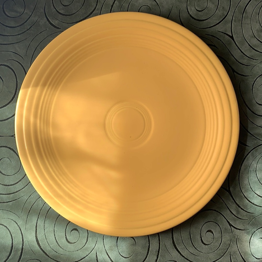 EUC Yellow Fiesta Luncheon Plate
